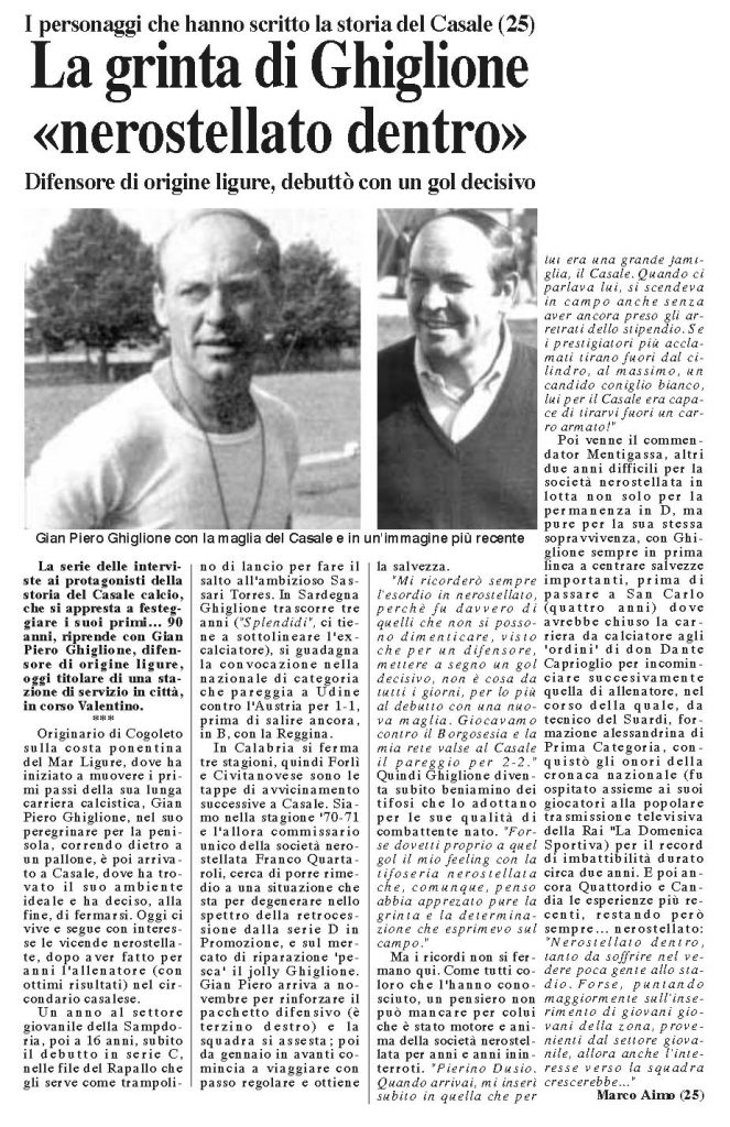 Dal "Monferrato" dell'1 settembre 1998